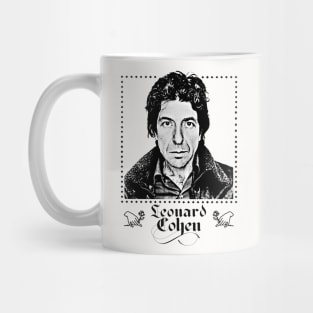 Leonard Cohen / Retro Aesthetic Mug